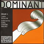 Dominant 3/4 Cello G String - chr/perlon: Medium