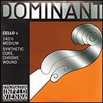 Dominant 1/2 Cello A String - chr/perlon: Medium