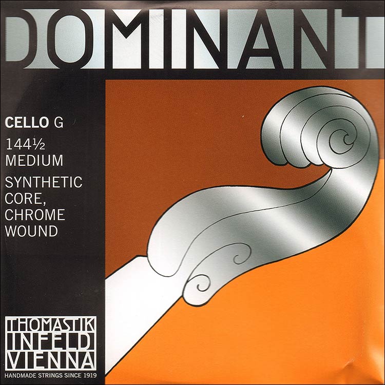 Dominant 1/2 Cello G String - chr/perlon: Medium
