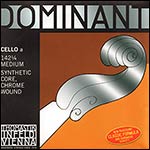 Dominant 1/4 Cello A String - chr/perlon: Medium
