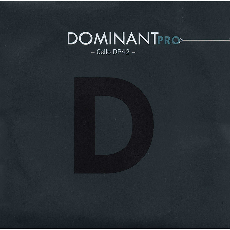 Dominant Pro Cello D String - chrome/carbon steel, medium