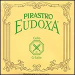 Eudoxa Cello G String - silver/gut, 27: Gut knot