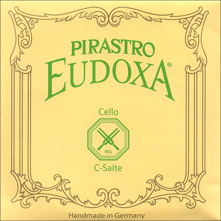 Eudoxa Cello C String - silver/gut, 34 1/2: Gut knot