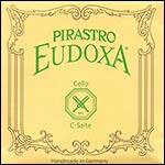 Eudoxa Cello C String - silver/gut, 34 1/2: Gut knot