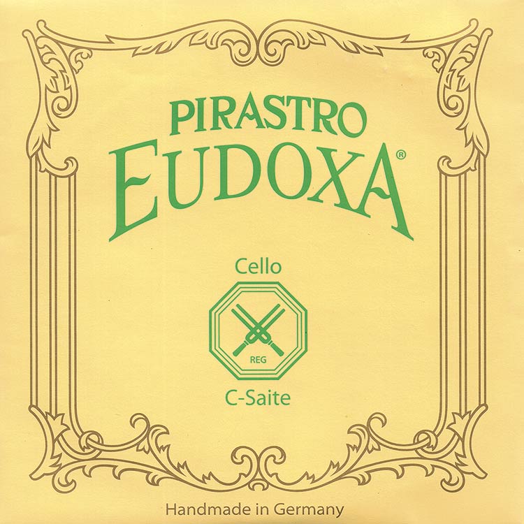 Eudoxa Cello C* String - silver/gut, 35: Gut knot