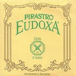 Eudoxa Cello C* String - silver/gut, 35: Gut knot