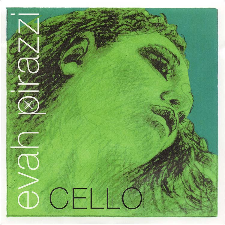 Evah Pirazzi Cello D String - chr/steel: thick/stark