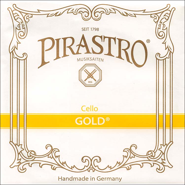 Gold Label Cello D String - alum/gut: Gut knot