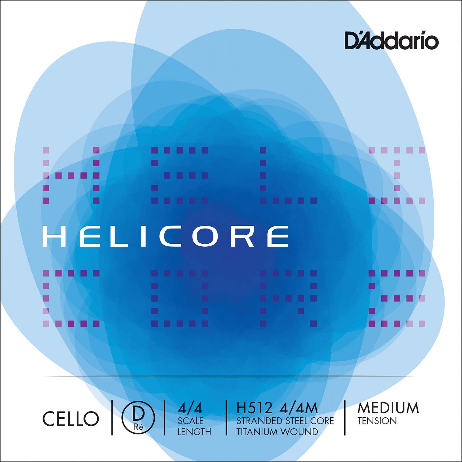 Helicore Cello D - titanium/steel: Medium