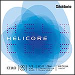 Helicore 1/8 Cello A String - titanium/steel: Medium