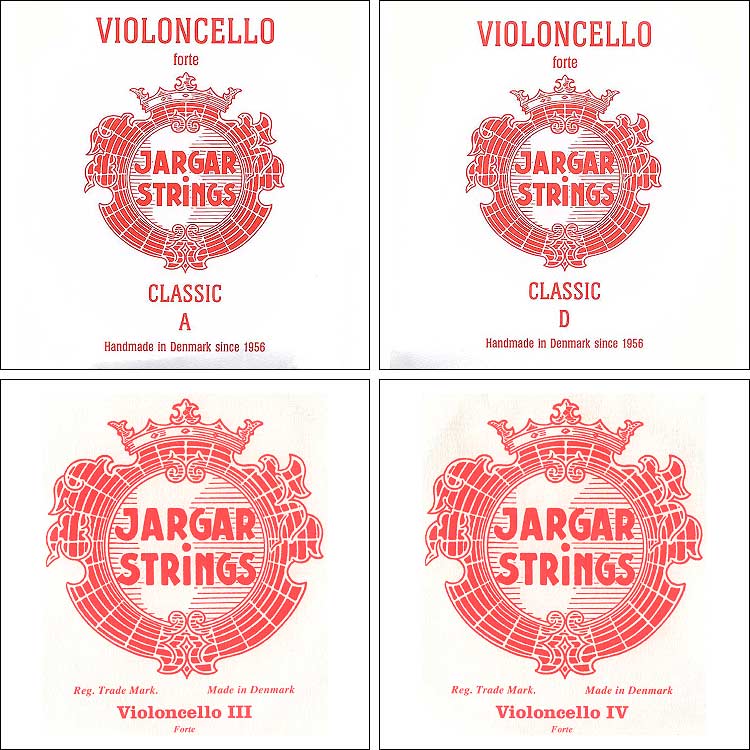 Jargar Cello String Set - Thick/forte