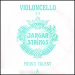 Jargar Young Talent 3/4 Cello A String - chrome/steel: Medium