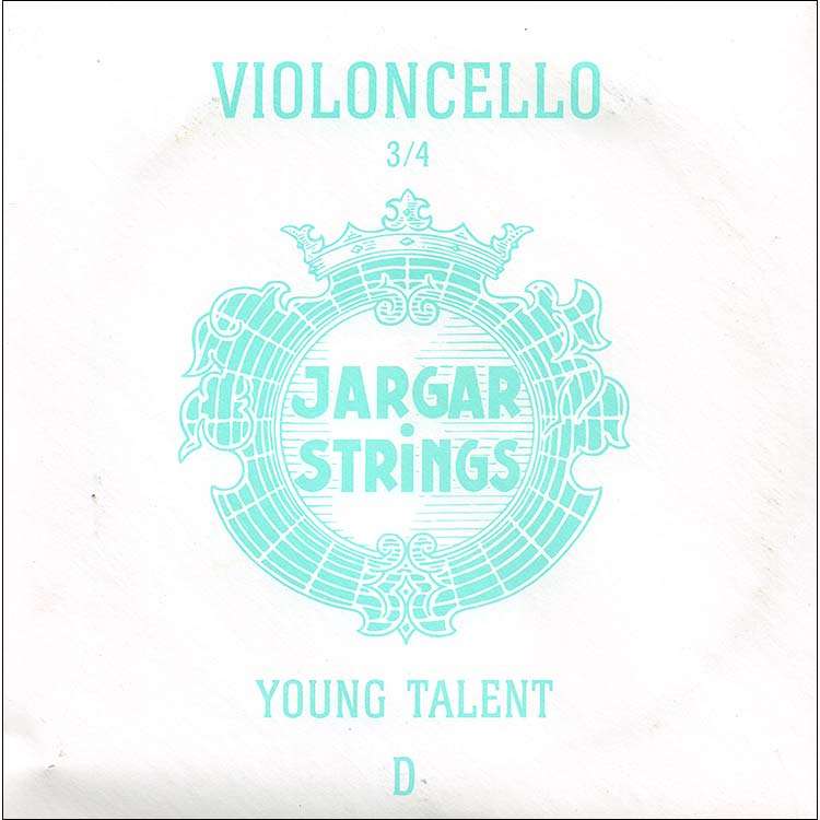 Jargar Young Talent 3/4 Cello D String - chrome/steel: Medium