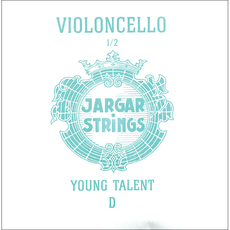 Jargar Young Talent 1/2 Cello D String - chrome/steel: Medium