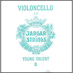 Jargar Young Talent 1/2 Cello D String - chrome/steel: Medium