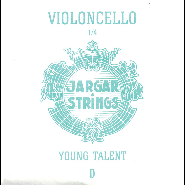 Jargar Young Talent 1/4 Cello D String - chrome/steel: Medium
