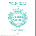 Jargar Young Talent 1/4 Cello D String - chrome/steel: Medium