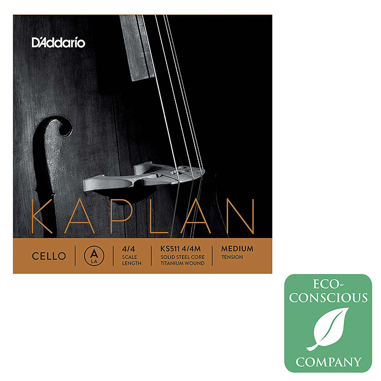 Kaplan Cello A String - titanium/steel: Medium