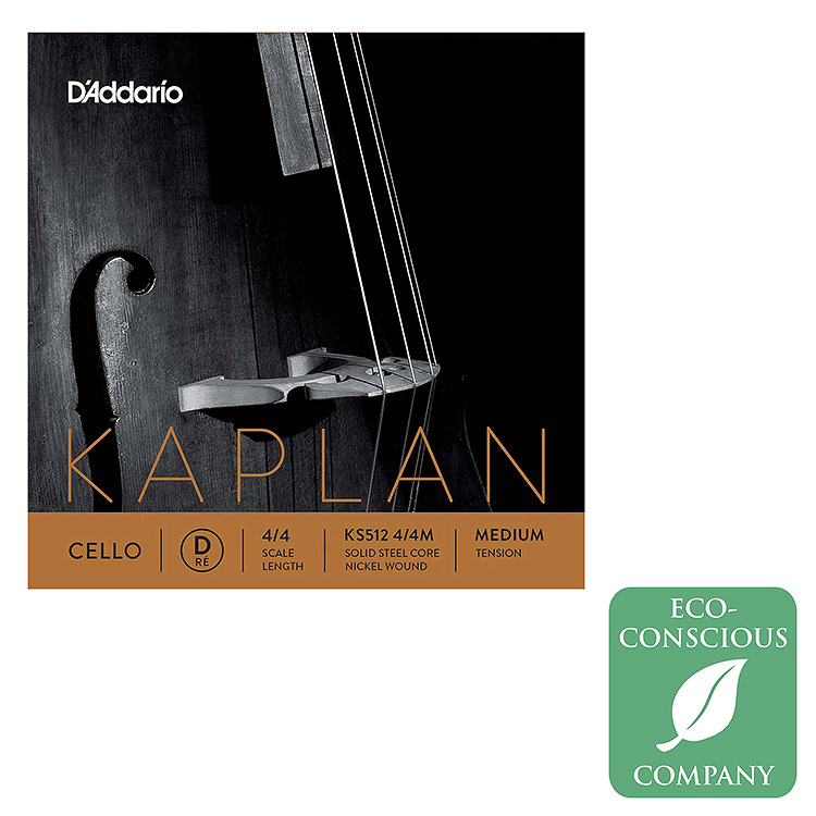 Kaplan Cello D String - nickel/steel: Medium