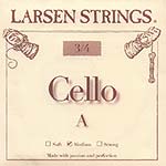 Larsen 3/4 Cello A String - alloy/steel: Medium