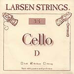 Larsen 3/4 Cello D String - alloy/steel: Medium