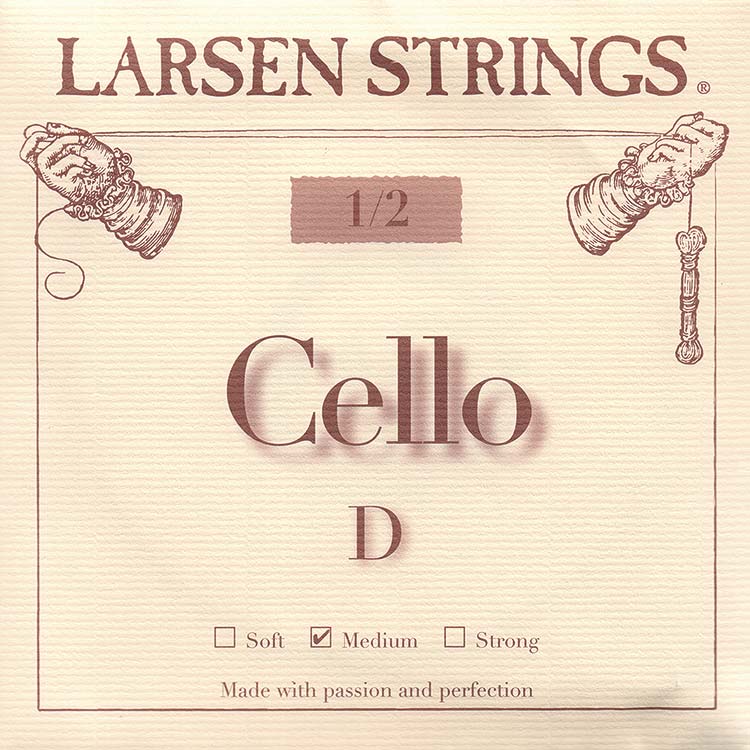Larsen 1/2 Cello D String - alloy/steel: Medium