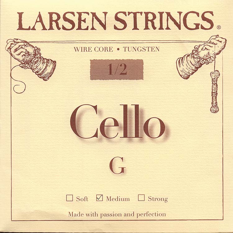 Larsen 1/2 Cello G String - tungsten/steel: Medium