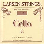 Larsen 1/2 Cello G String - tungsten/steel: Medium