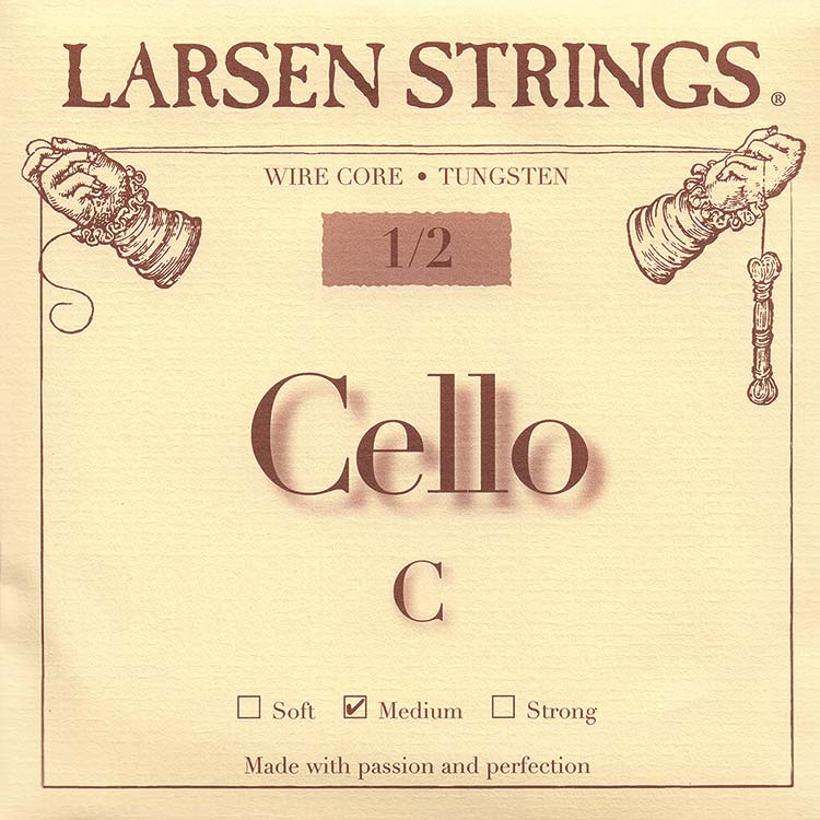 Larsen 1/2 Cello C String - tungsten/steel: Medium