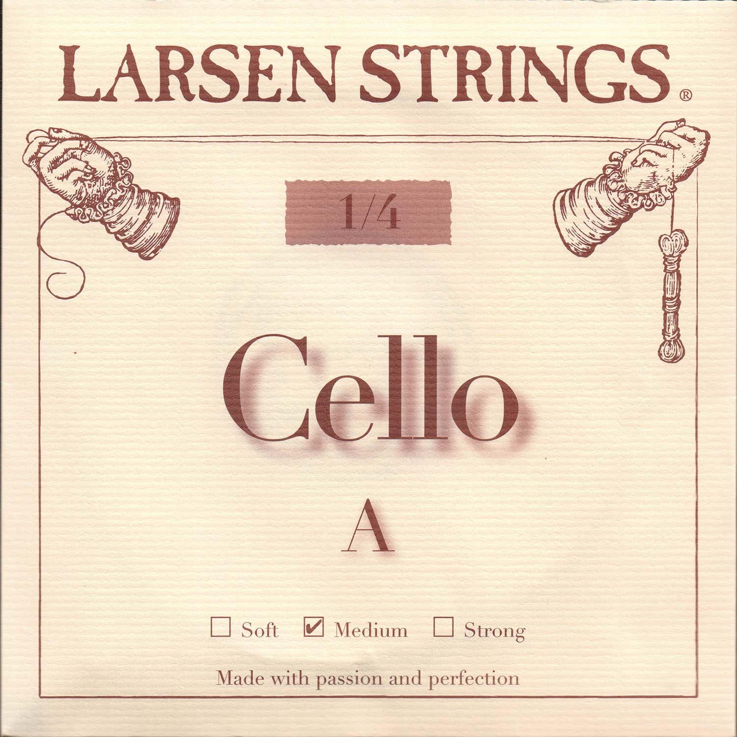 Larsen 1/4 Cello A String - alloy/steel: Medium | Johnson String Instrument