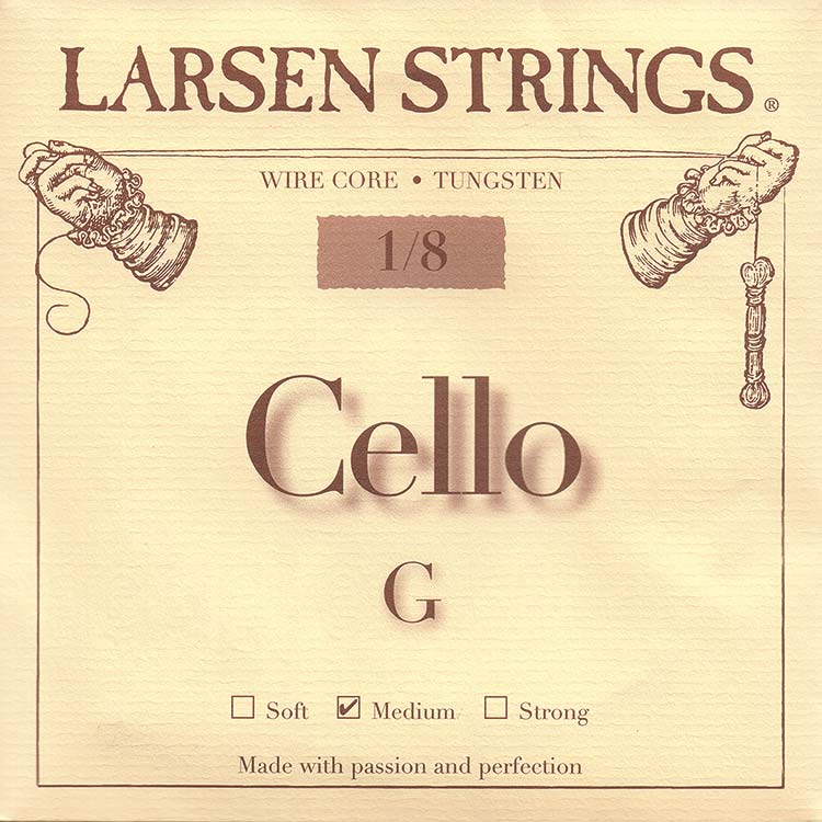 Larsen 1/8 Cello G String - tungsten/steel: Medium
