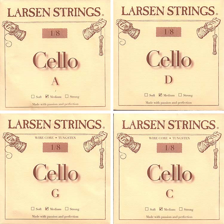 Larsen 1/8 Cello String Set - Medium