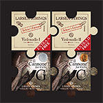 Larsen Soloist Campaign String Set: 2x Larsen Solo. A/D, 1x Il Cannone Direct & Focused G, 1x Il Cannone Warm & Broad C