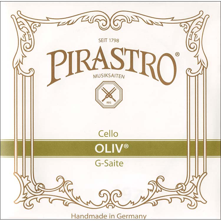 Oliv Cello G String - silver/gut (29 gauge): gut knot