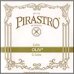 Oliv Cello G String - silver/gut (29 gauge): gut knot
