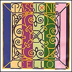 Passione Cello D String - chromesteel/steel: Medium