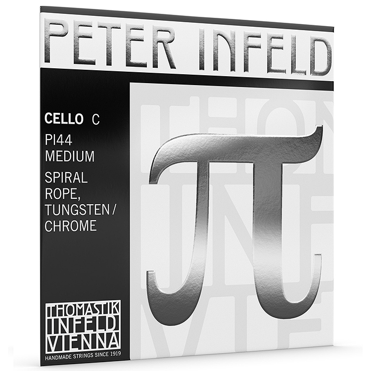 Peter Infeld Cello C String - tungsten-chrome/spiral rope, Medium
