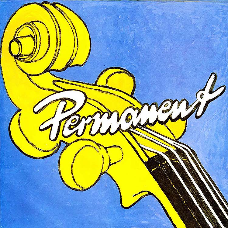 Permanent Cello A String - chr/steel: Thick/stark