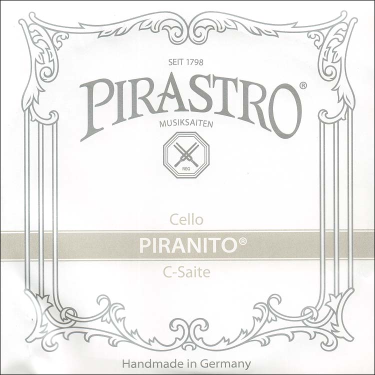 Piranito Cello C String - chromesteel/steel: Medium