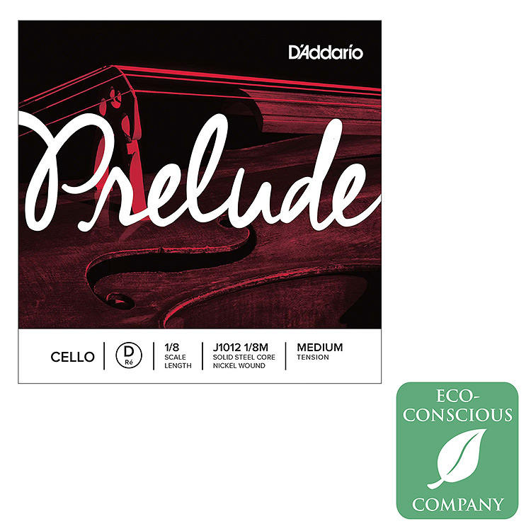 Prelude 1/8 Cello D String - nickel wound