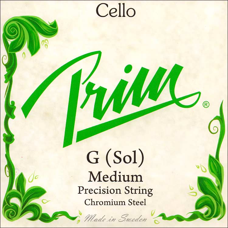 Prim Cello G String - chr/steel: Medium
