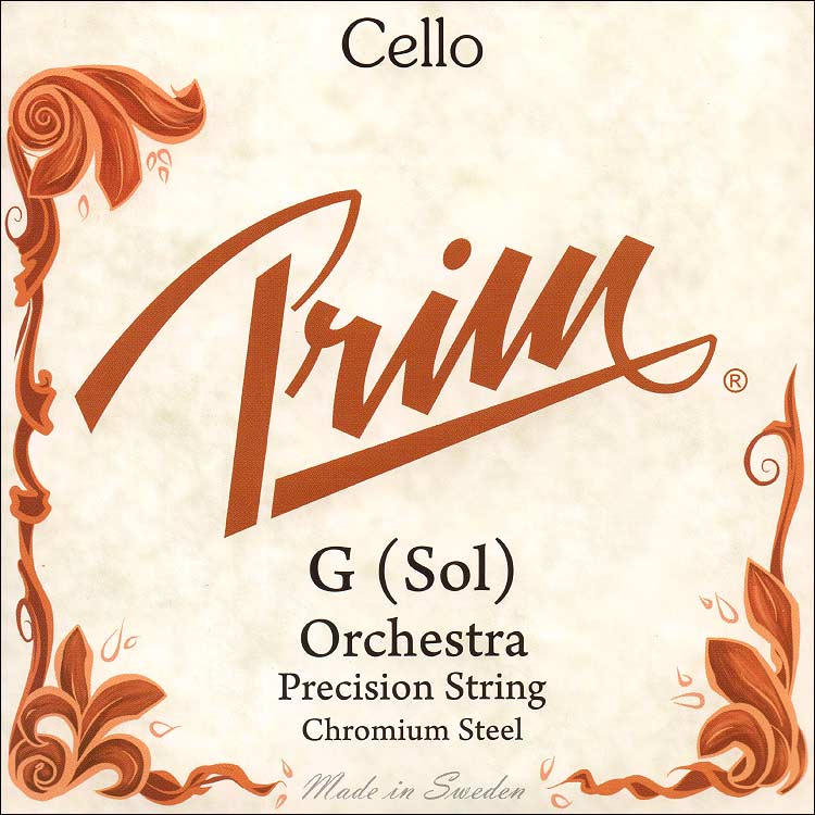 Prim Cello G String - chr/steel: Thick/orchestra