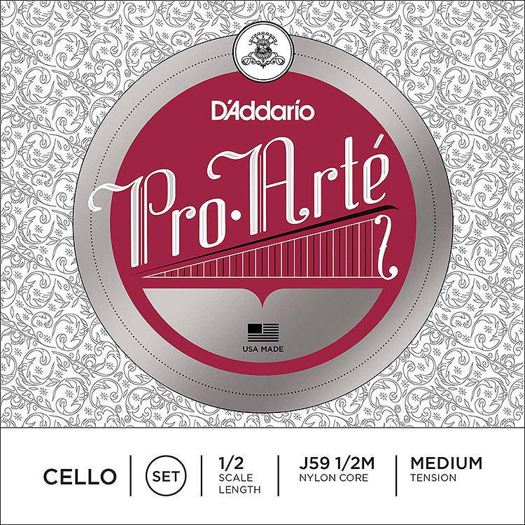 Pro-Arte 1/2 Cello String Set: Medium