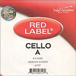 Red Label Cello A String - nickel/steel: Medium