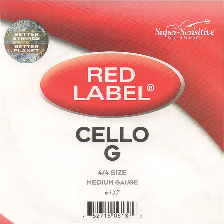 Red Label Cello G String - nickel/steel: Medium