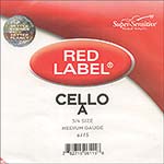 Red Label 3/4 Cello A String - nickel/steel