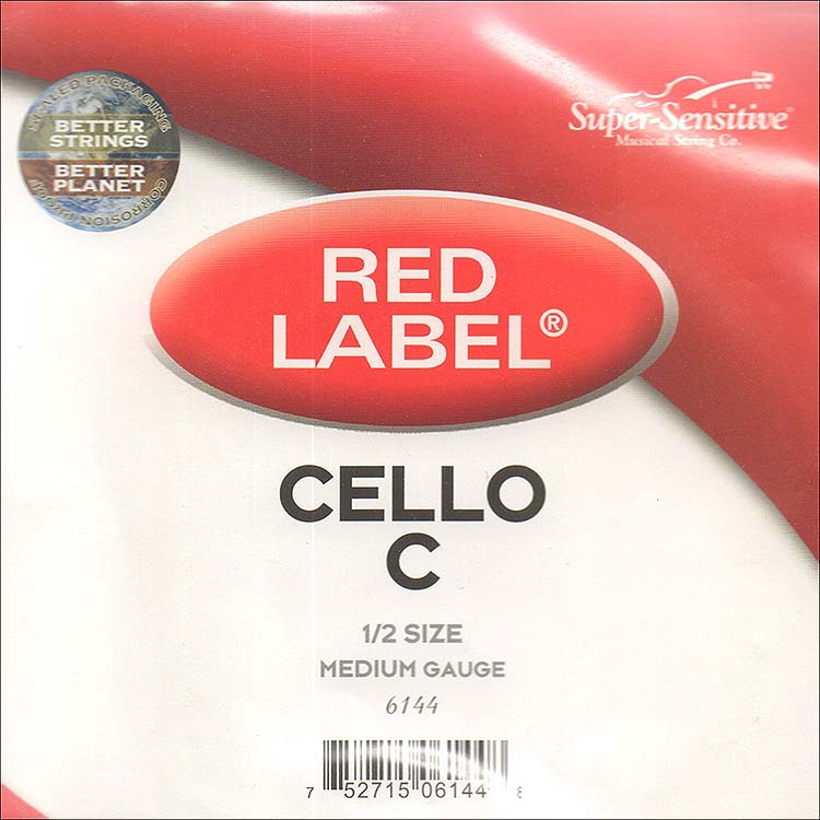 Red Label 1/2 Cello C String - nickel/steel