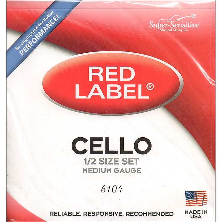 Red Label 1/2 Cello String Set