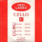 Red Label 1/4 Cello C String - nickel/steel