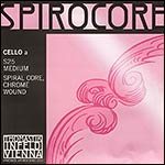 Spirocore Cello A String - chr/steel: Medium